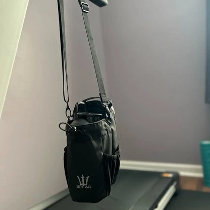 SPEAR Magnetic Gym Bottle Bag with 20 oz Shaker Bottle - Organize Your Fitness Gear Efficiently