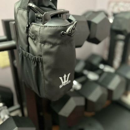 SPEAR Magnetic Gym Bottle Bag with 20 oz Shaker Bottle - Organize Your Fitness Gear Efficiently