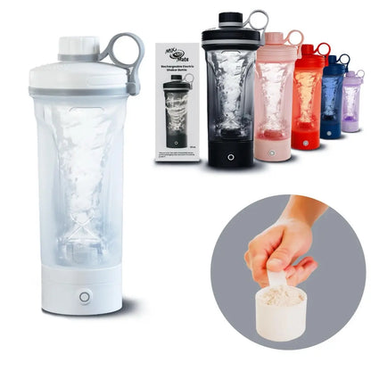 Mixmate Rechargeable Electric Shaker Bottle for Protein Powder, BPA-Free, Ideal for Fitness Enthusiasts